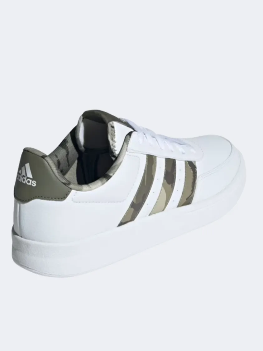 Adidas Breaknet 2 Men Sportswear Shoes White/Olive Strata