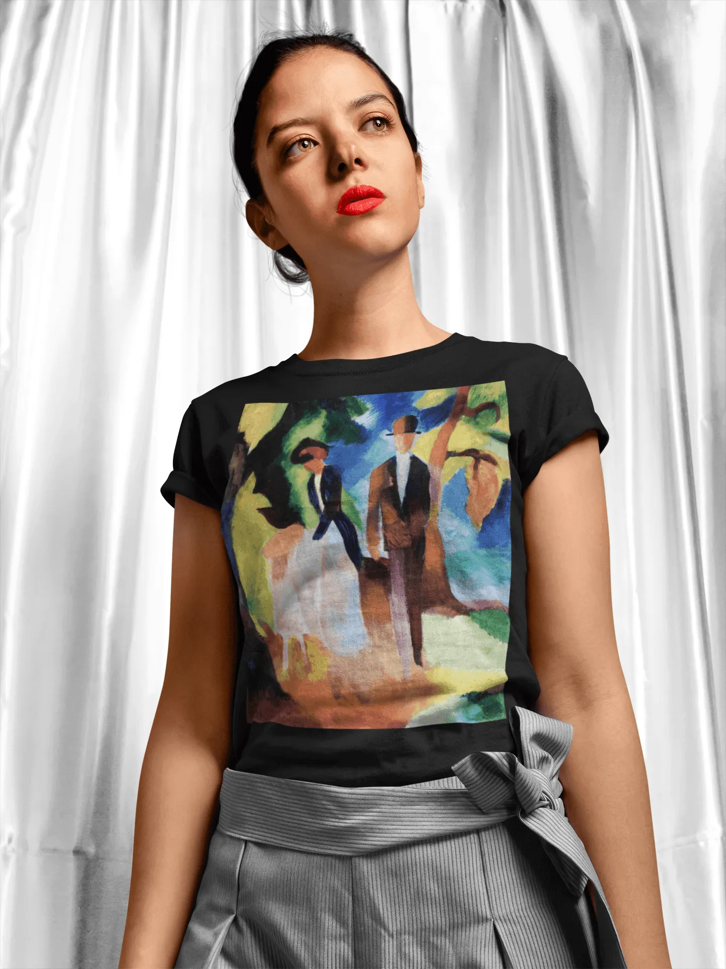 August Macke's People by a Blue Lake T-shirt