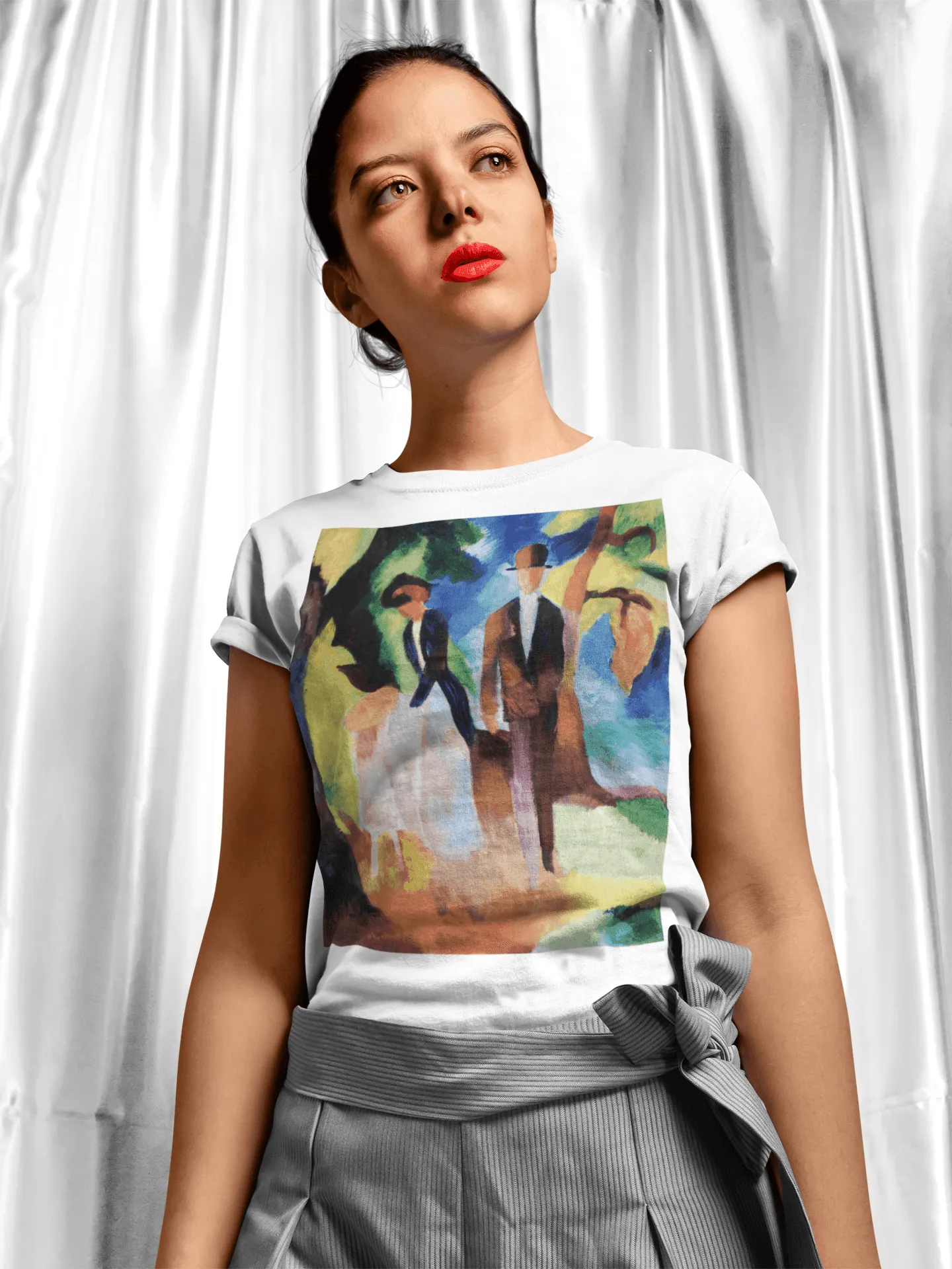 August Macke's People by a Blue Lake T-shirt