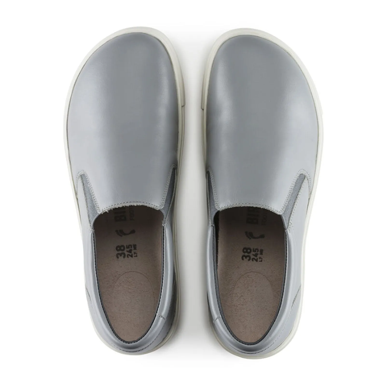 Birkenstock Oswego Narrow Slip On Sneaker (Women) - Gray Leather