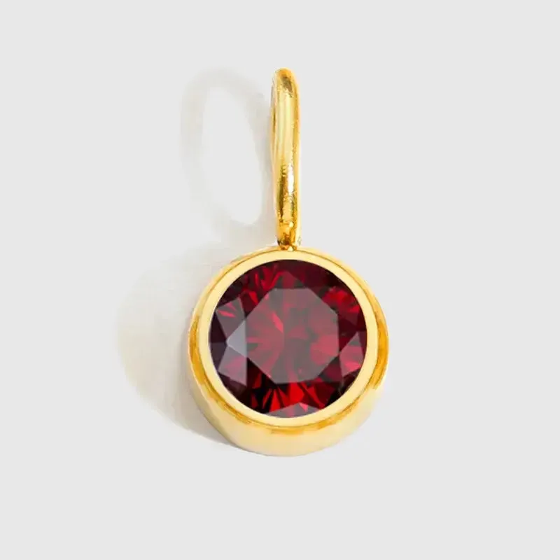 Birthstone Gem Charm For Charm Necklace Pendant