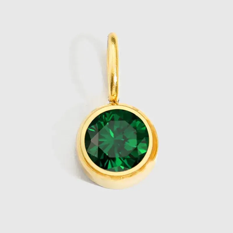 Birthstone Gem Charm For Charm Necklace Pendant