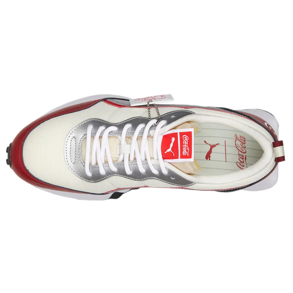 C.C x Rider FV Metallic Lace Up Sneakers