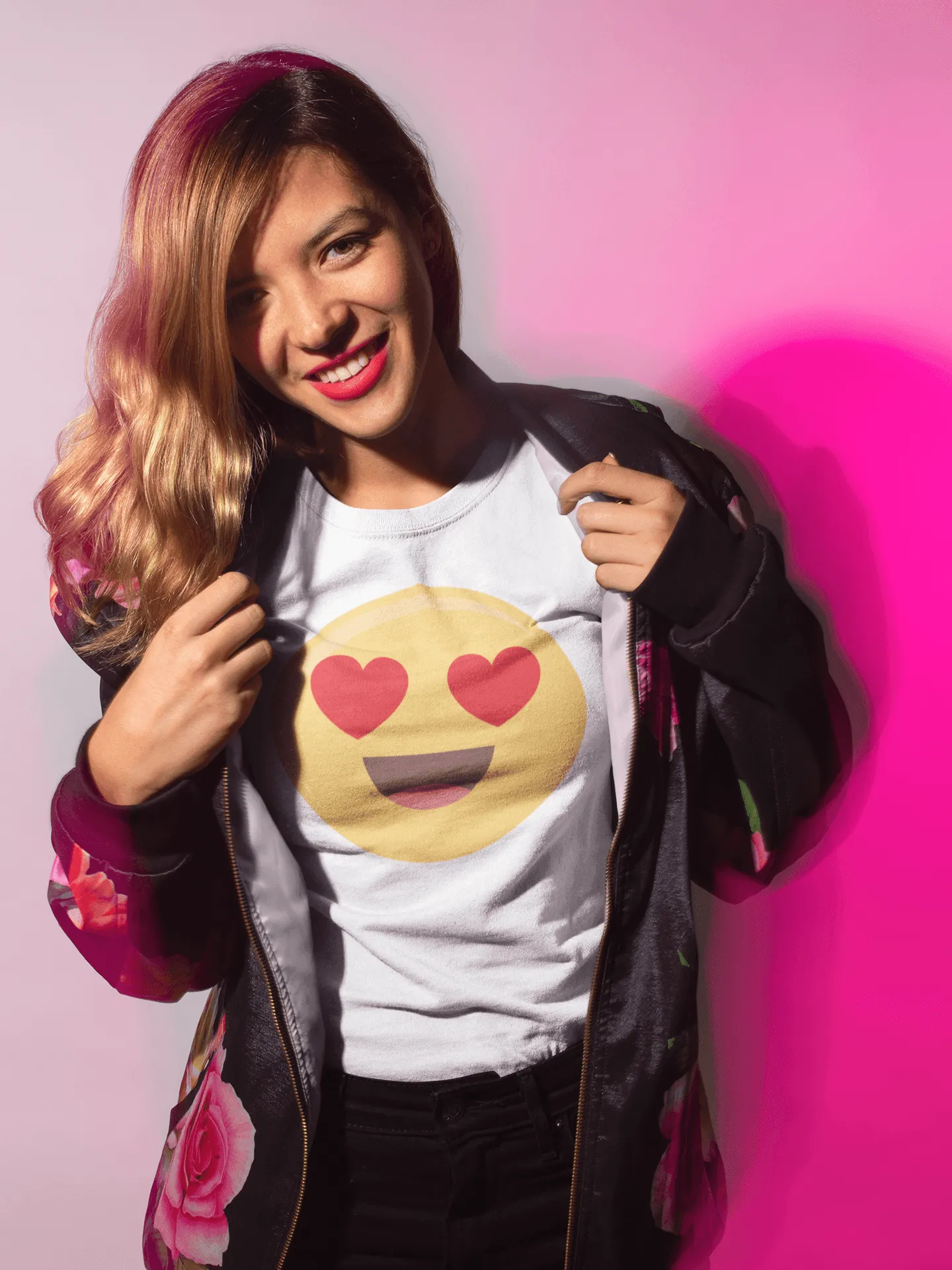 Charming Love Eyes Emoji Tee