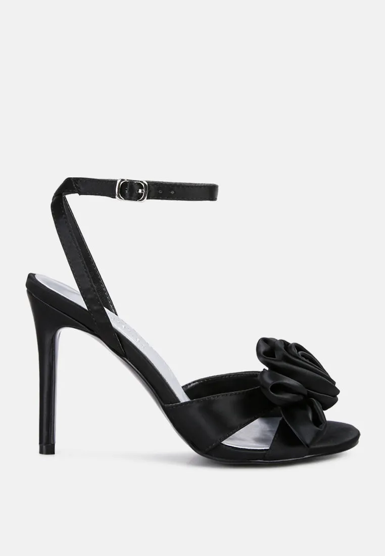 Chaumet Rose Bow Embellished Sandals