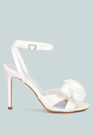 Chaumet Rose Bow Embellished Sandals