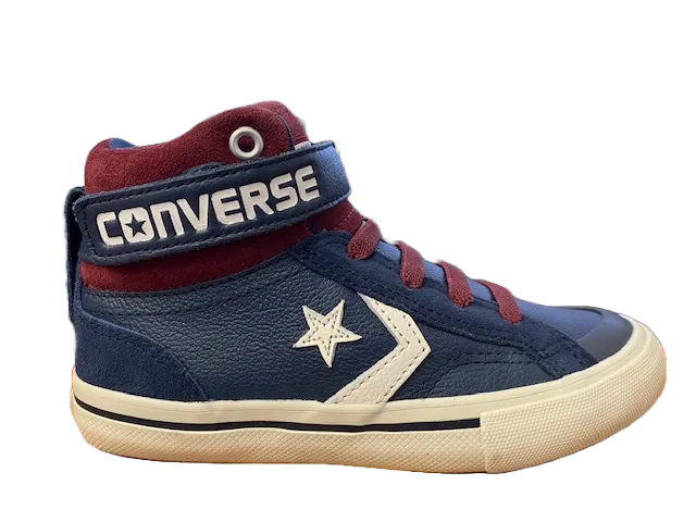 Converse scarpa sneakers da ragazzi in pelle Pro Blaze 658876C blu