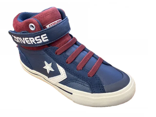 Converse scarpa sneakers da ragazzi in pelle Pro Blaze 658876C blu