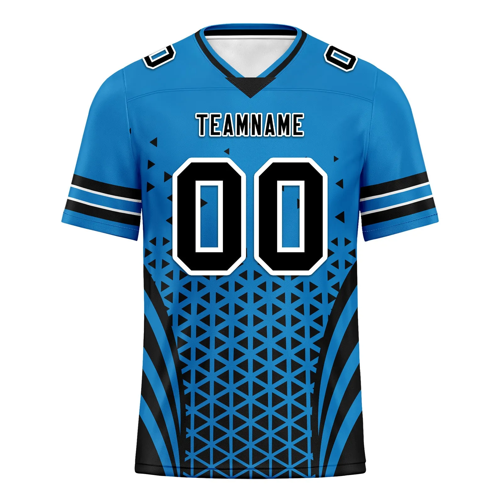 Custom Blue Black North Carolina Football Jersey and Sports Shoes Combo Offer Personalized Combo ZH-D023031-5