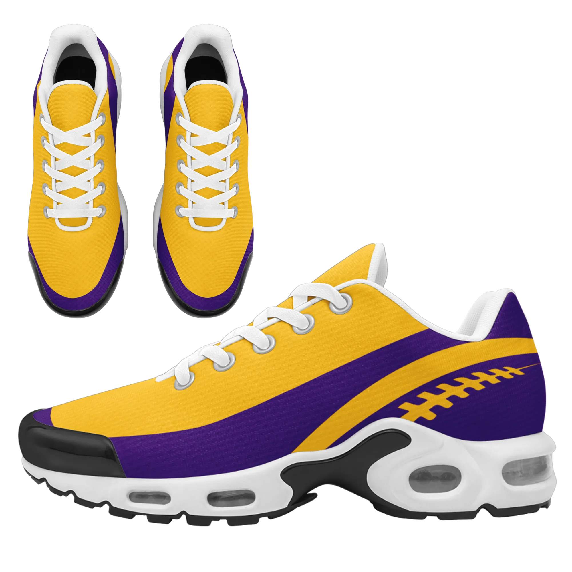 Custom Purple Yellow Jersey and TN Shoes Combo Offer Personalized ZH-D0200101-17