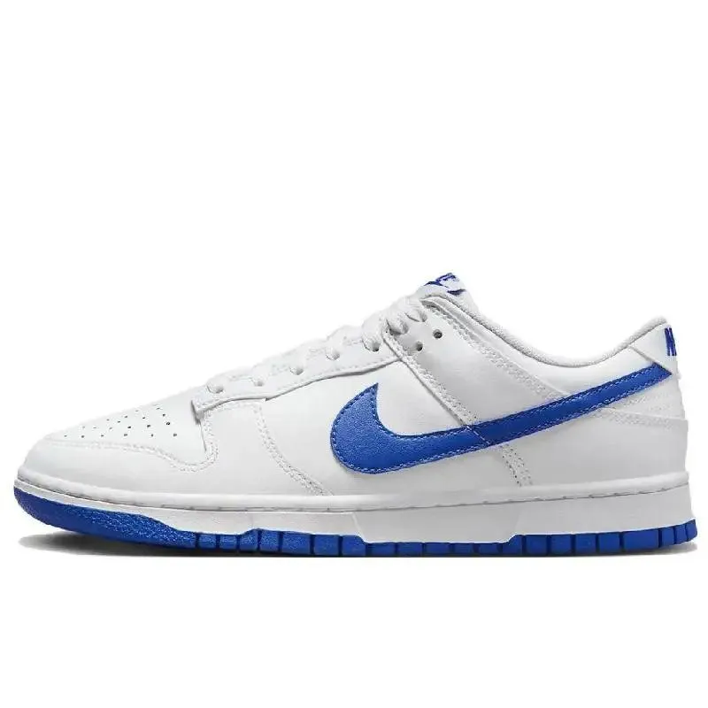 Customized Nike Dunk Low Skateboarding Sneakers for Men - Blue and Gray DV0831-104