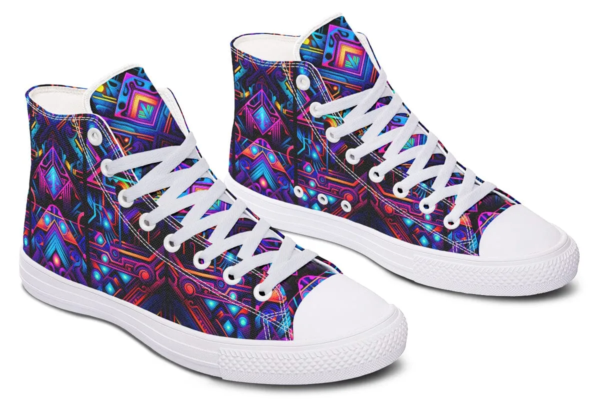 Cyber Lines High Top Shoes