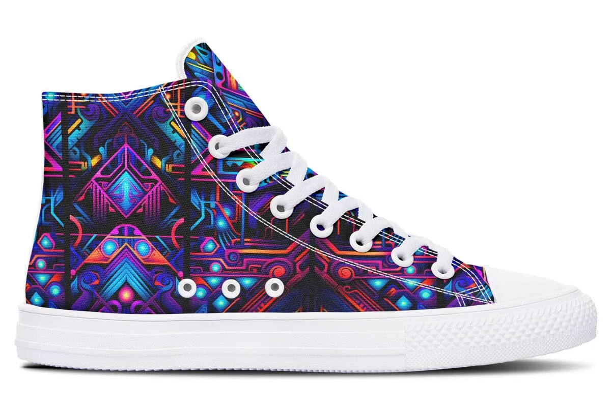 Cyber Lines High Top Shoes