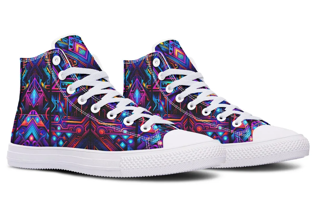 Cyber Lines High Top Shoes