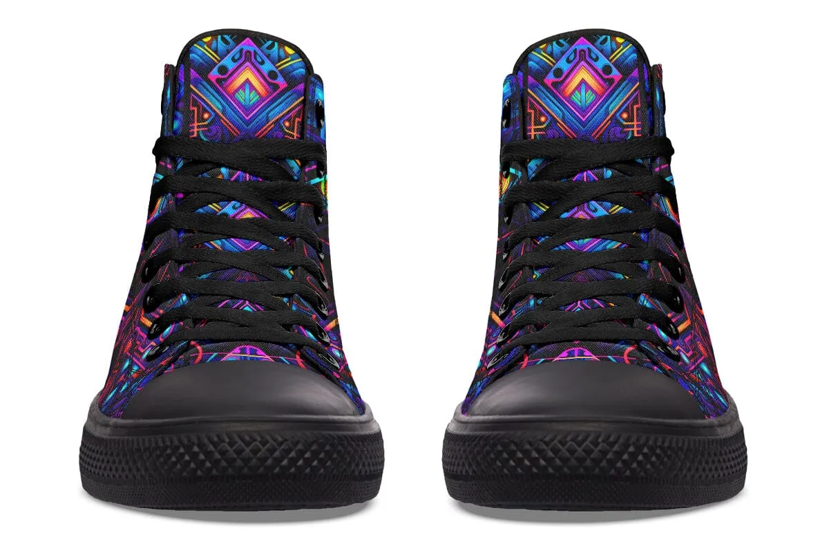 Cyber Lines High Top Shoes