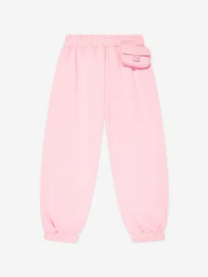 Fendi Girls Logo Joggers in Pink