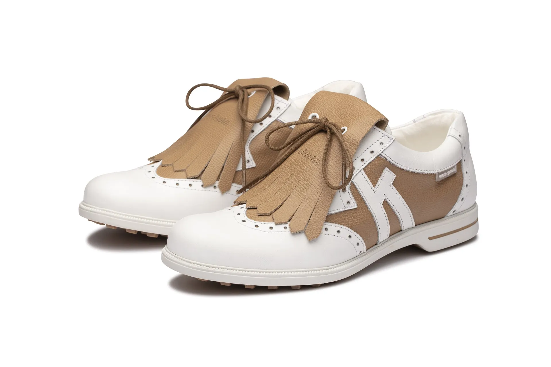 Florida 02  White|Beige   Women's Golf Shoes FL002 02