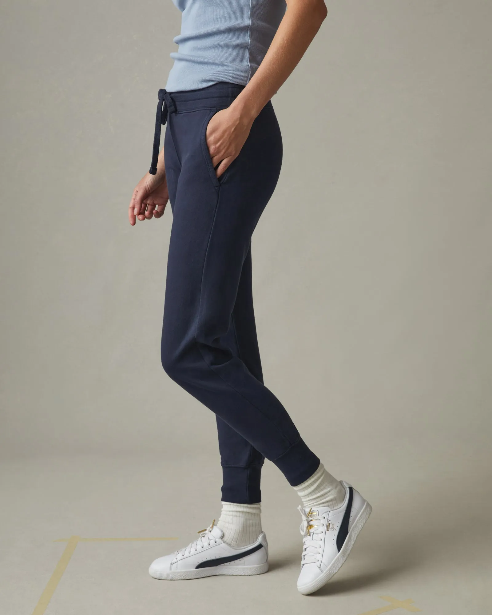 French Terry Jogger - Oxford Blue