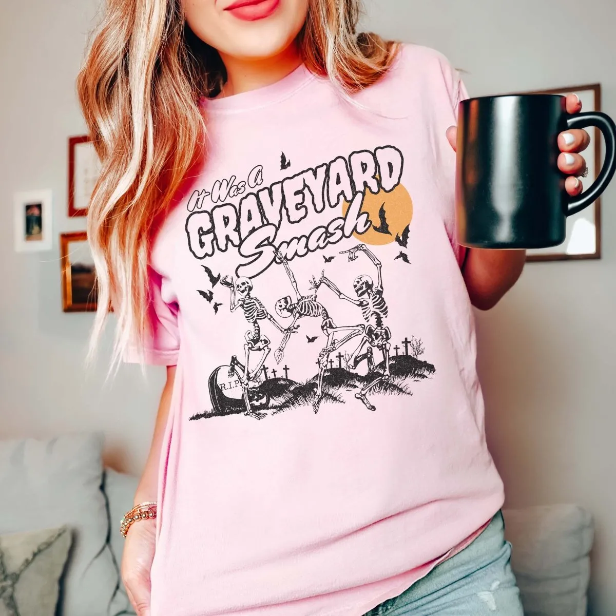 Graveyard Smash Wholesale Comfort Color Graphic Tee - Quick Shipping