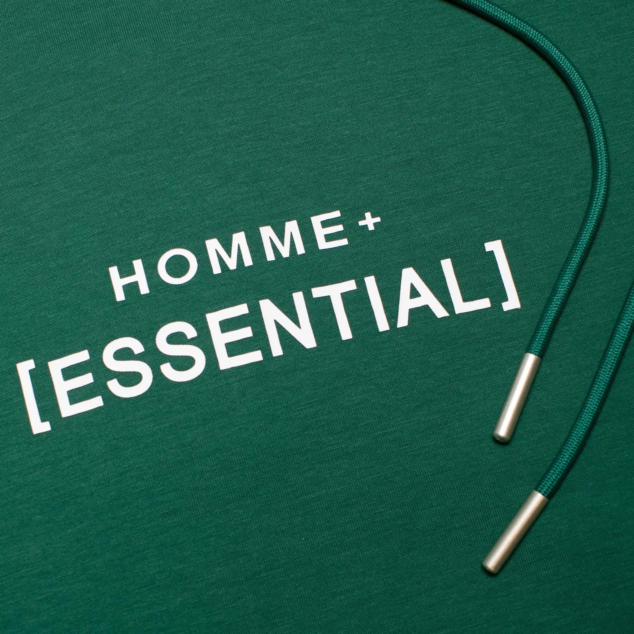 HOMME  Lightweight 'ESSENTIAL' Hoodie Green