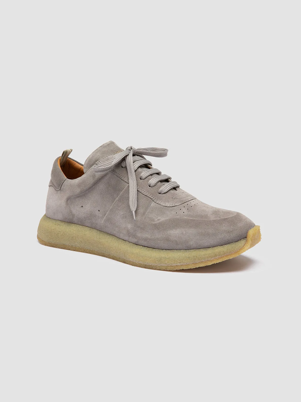 LEGEND 001 - Grey Suede Low Top Sneakers