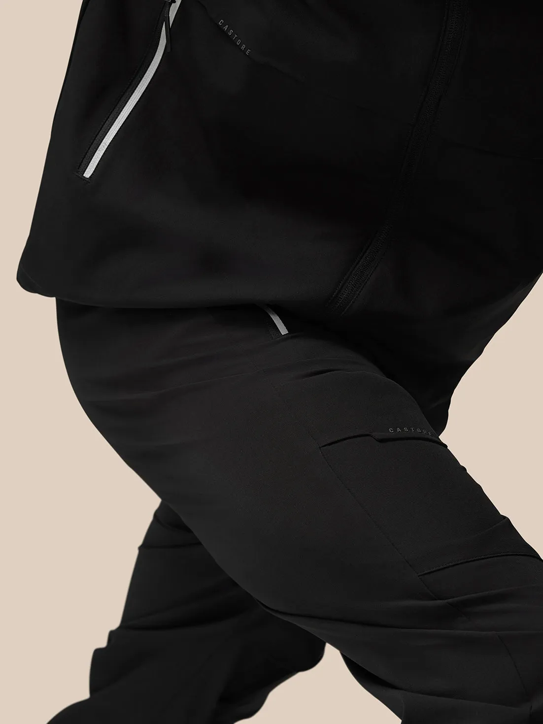 Lightweight Flex Cargo Joggers - Black