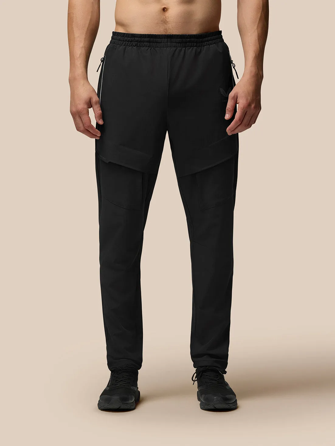 Lightweight Flex Cargo Joggers - Black