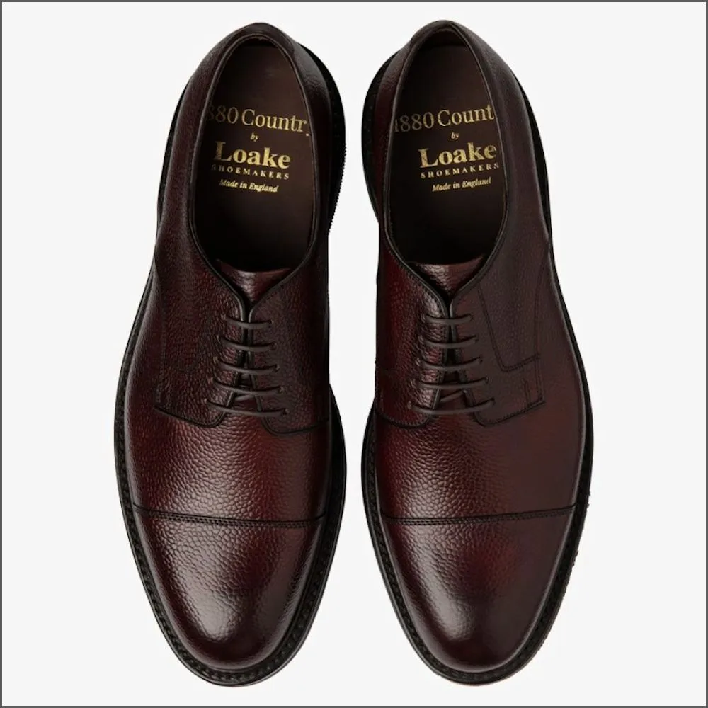 Loake Ampleforth Rosewood Grain Shoe--