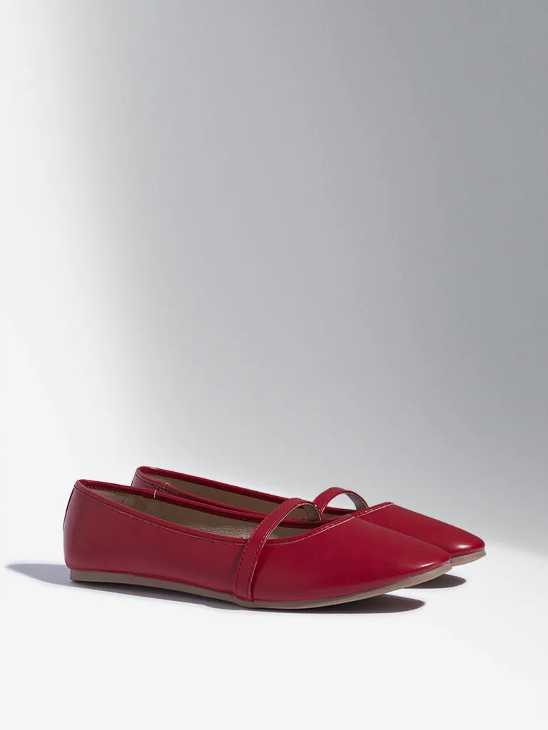 LUNA BLU Red Mary Jane Shoes