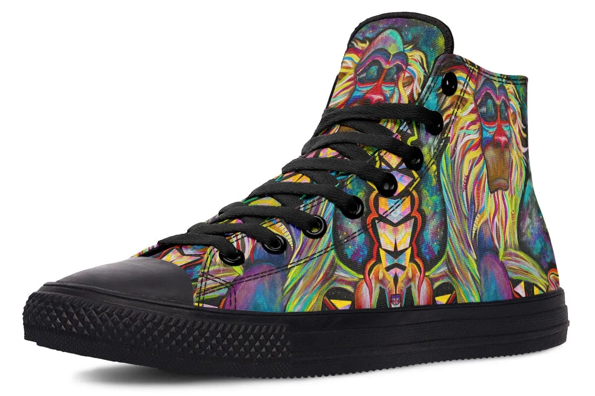 Meditating Rafiki High Top Shoes