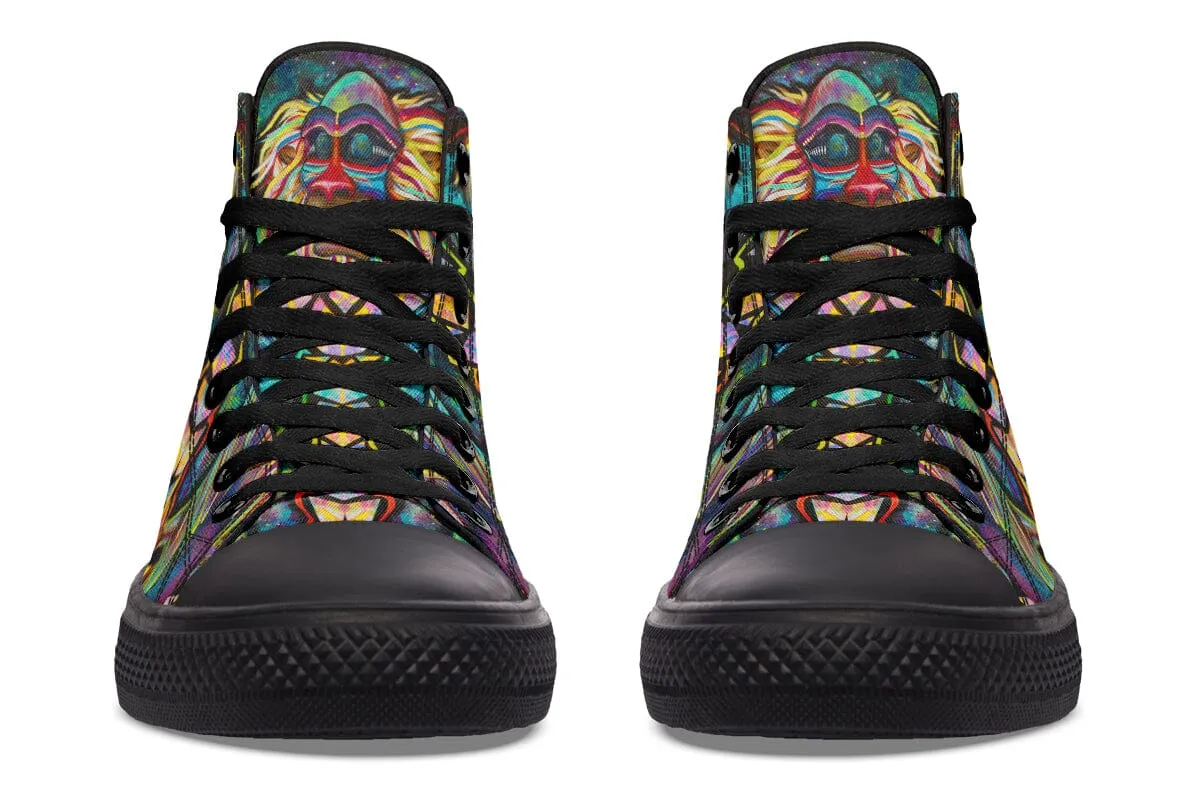 Meditating Rafiki High Top Shoes