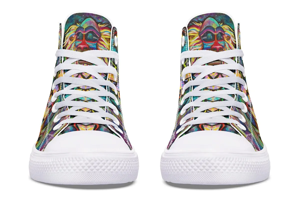 Meditating Rafiki High Top Shoes