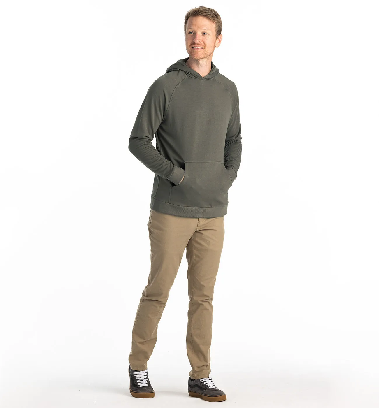 Men's Bamboo Lightweight Fleece Hoodie - Fatigue