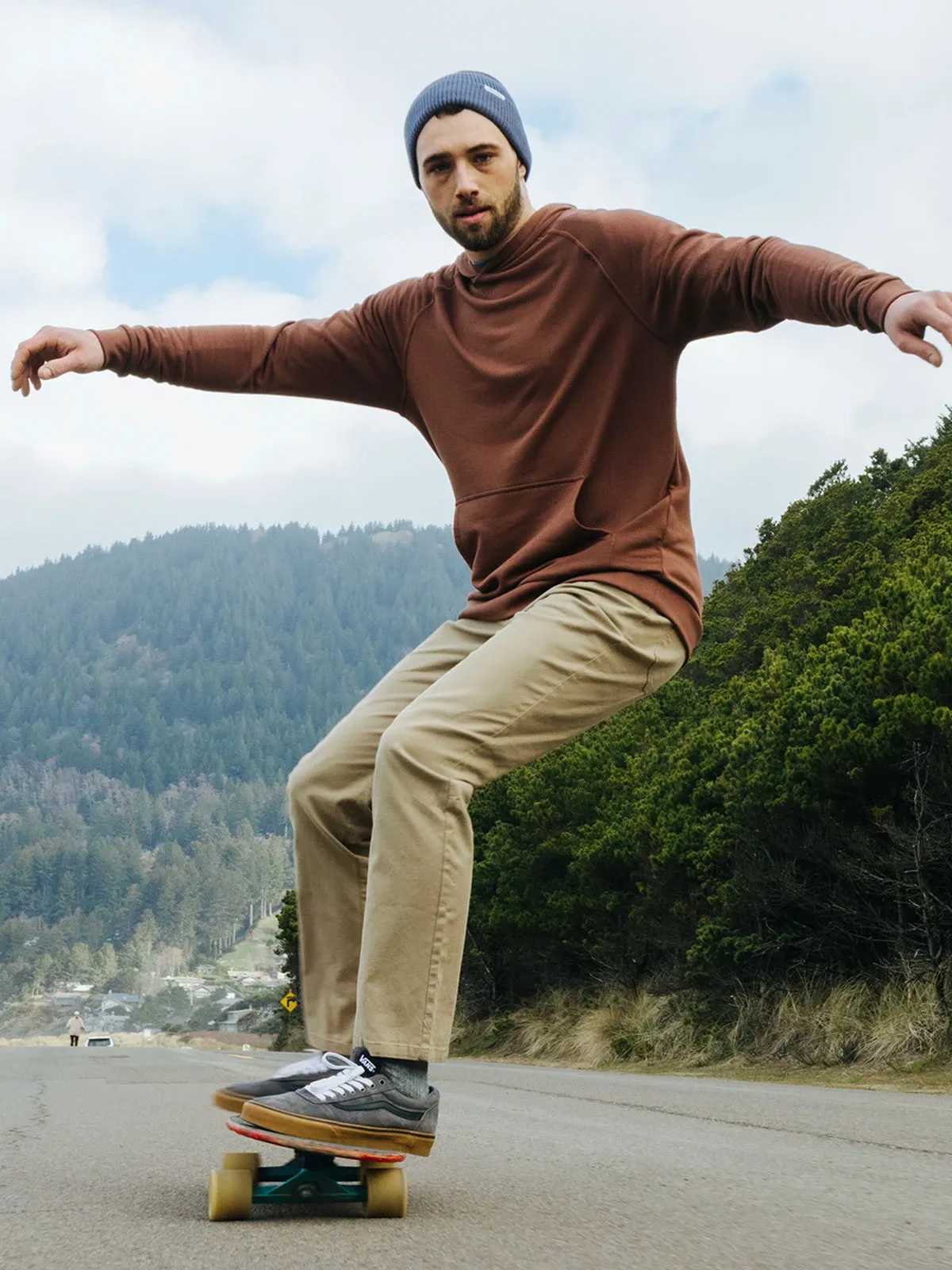 Men's Bamboo Lightweight Fleece Hoodie - Fatigue