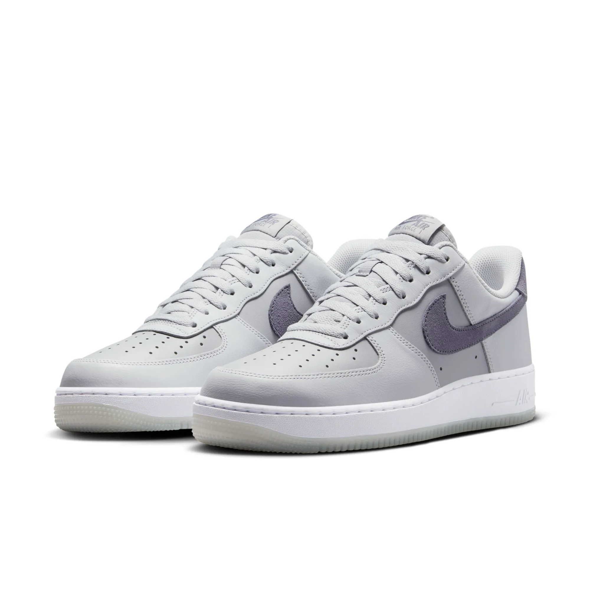 Men's Nike Air Force 1 '07 Lv8-PURE PLATINUM/LIGHT CARBON-WOLF GREY