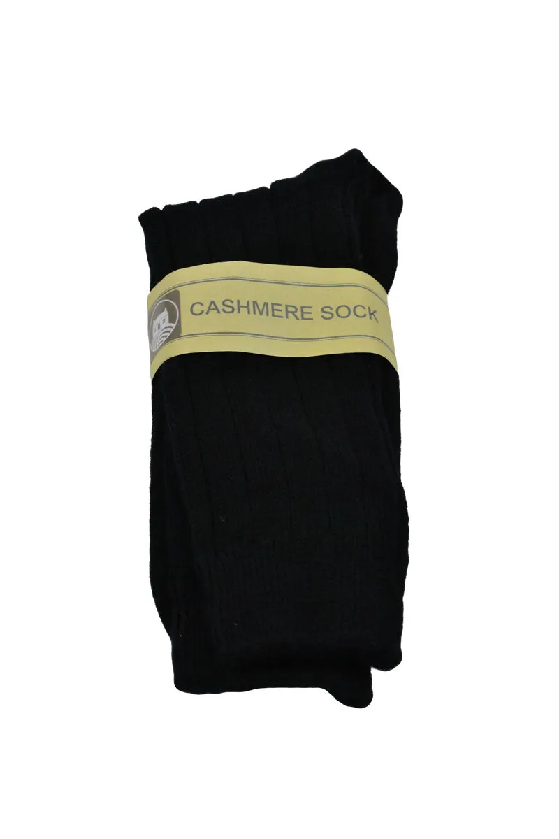 Mens Scottish Cashmere Socks - black