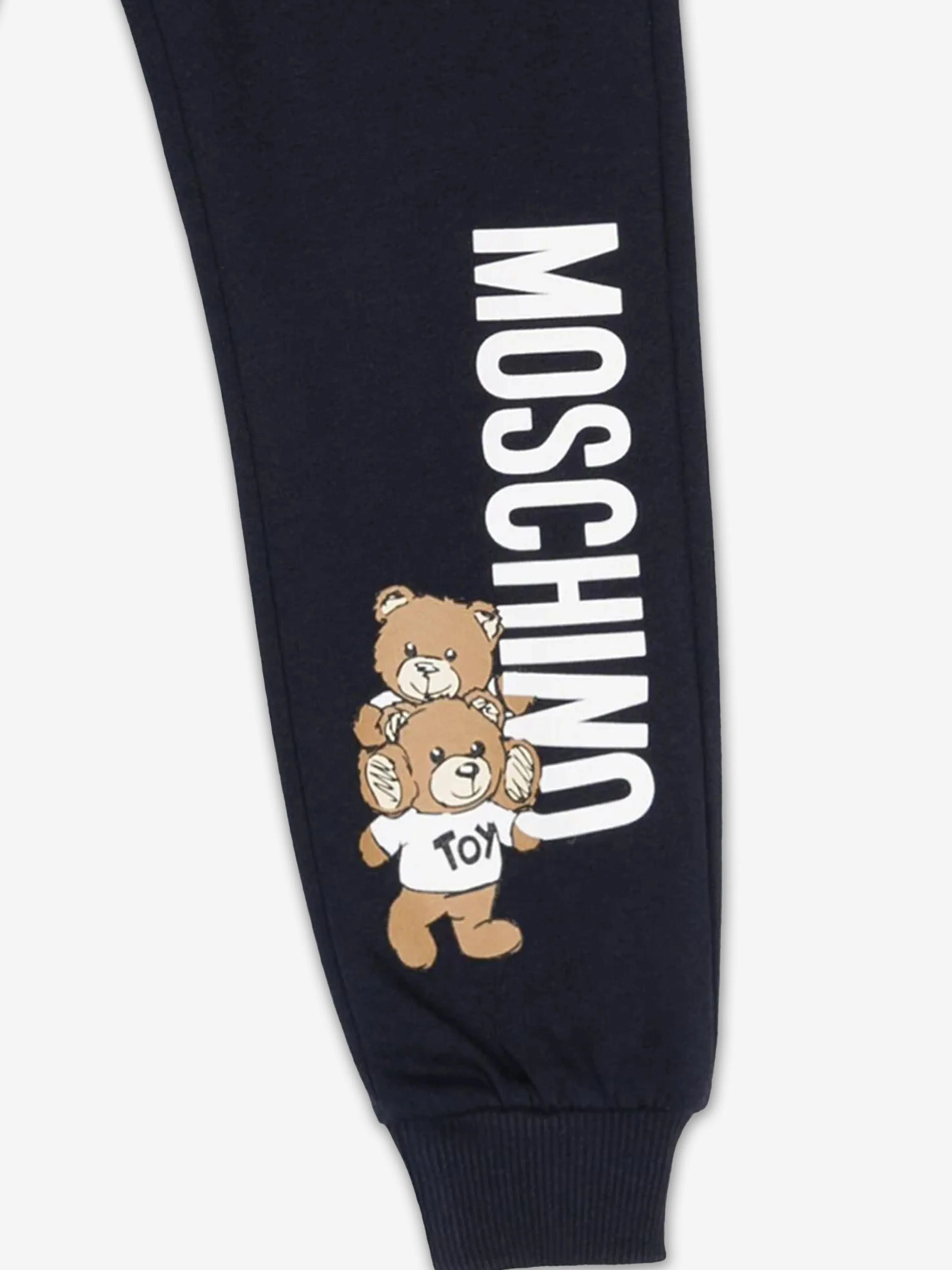 Moschino Kids Teddy Bear Logo Joggers in Navy