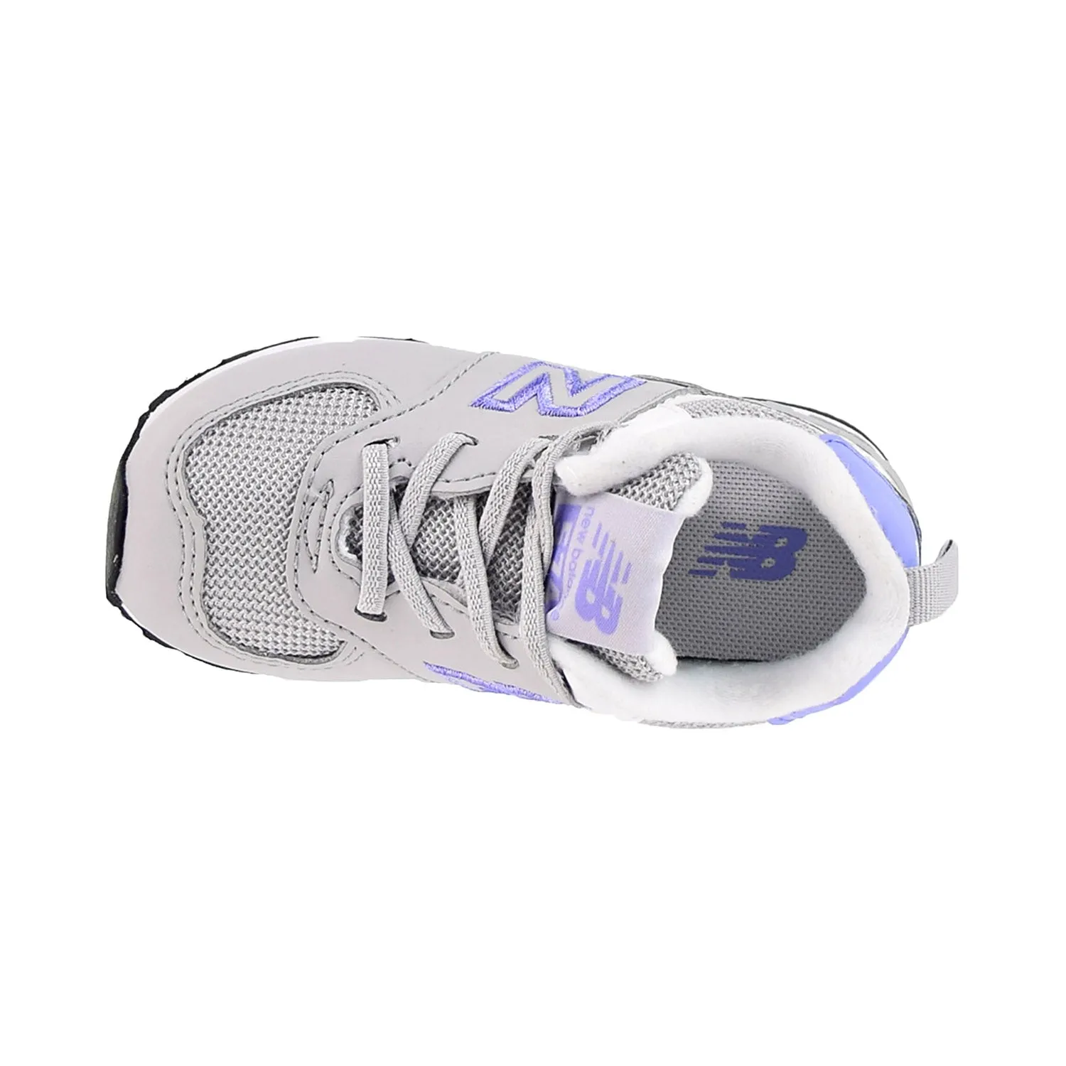 New Balance 574 Bungee Toddler's Shoes White-Grey-Purple