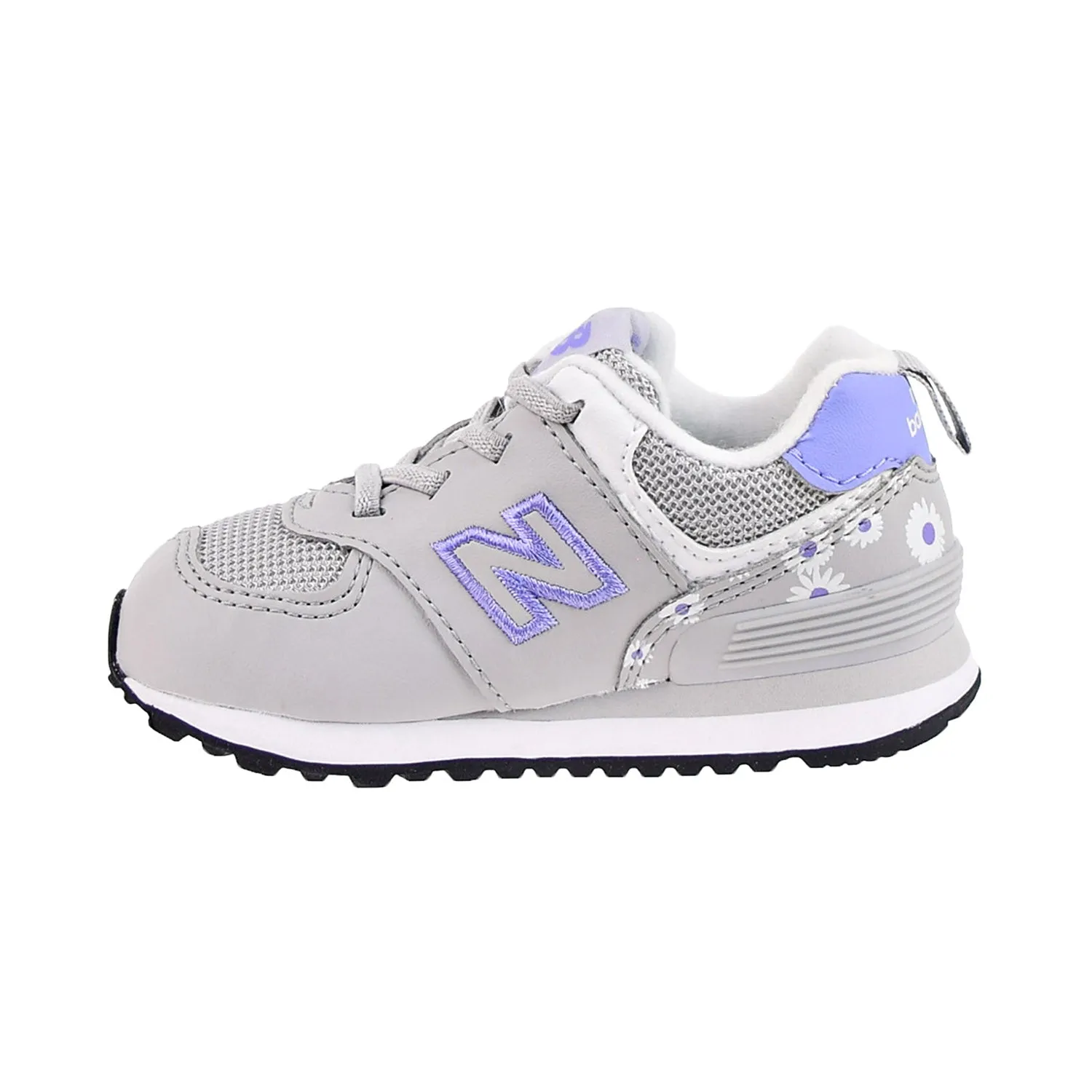 New Balance 574 Bungee Toddler's Shoes White-Grey-Purple