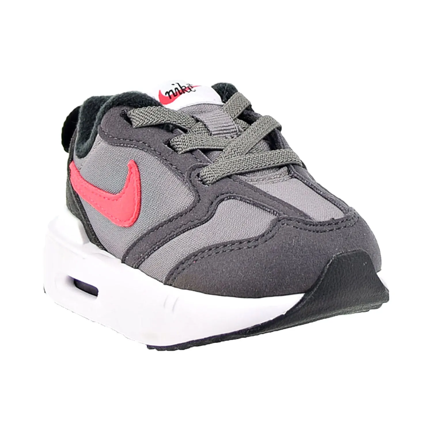 Nike Air Max Dawn (TD) Toddler's Shoes Flat Pewter-Siren Red