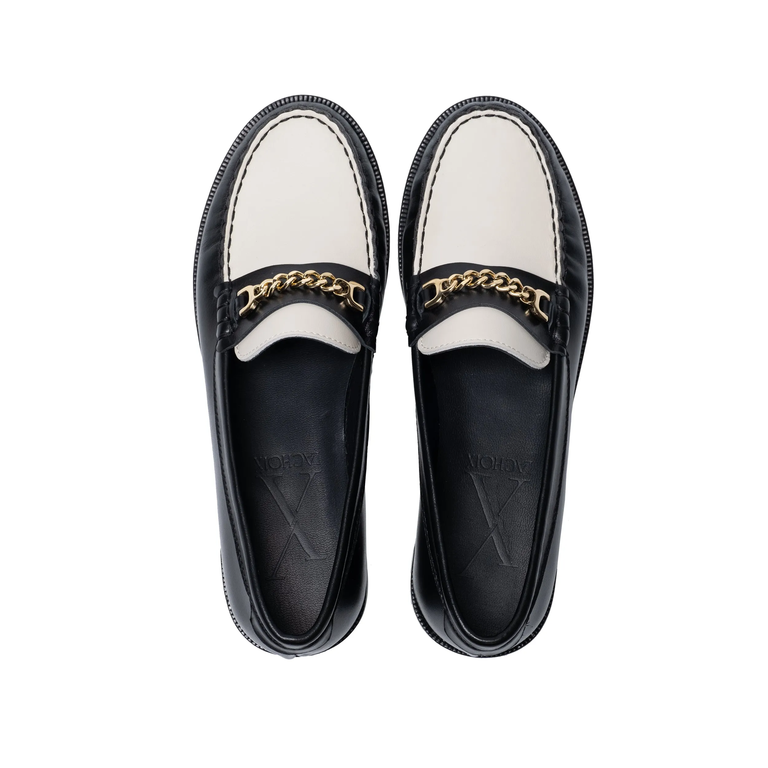 Penny Loafer in Black & White