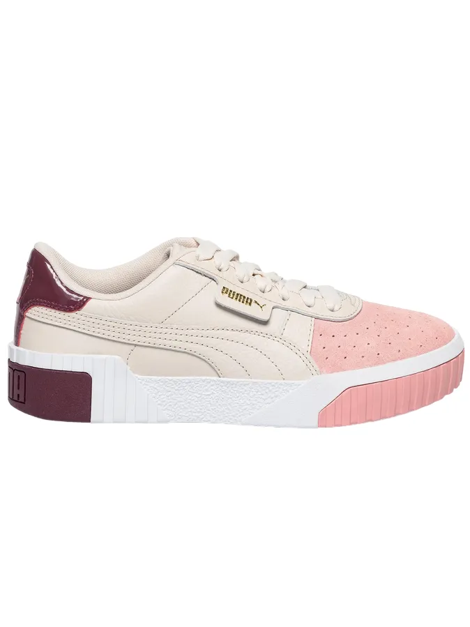 Puma scarpa sneakers da donna Cali Remix 369968 01 rosa beige