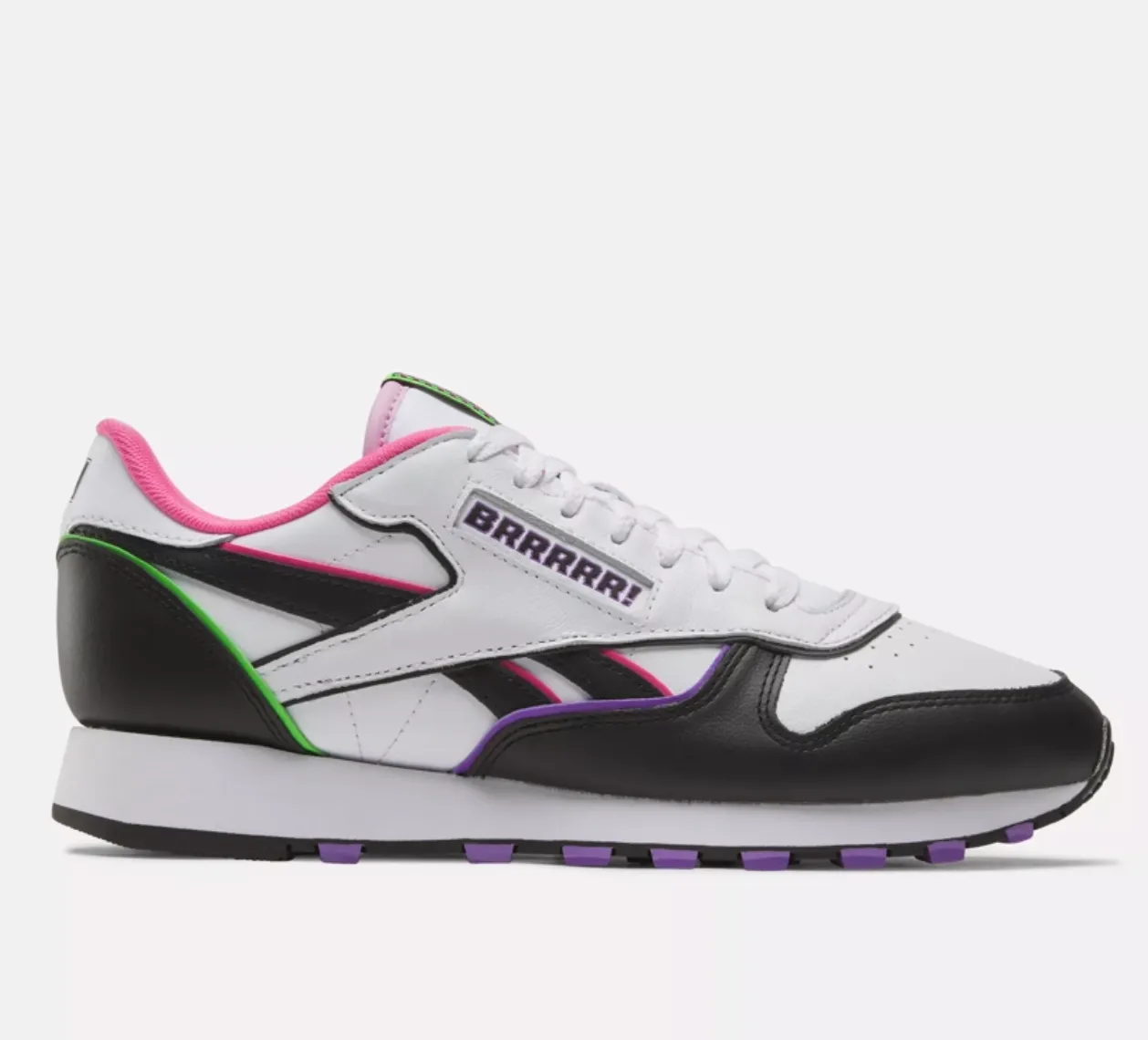 Reebok X Anuel AA Classic Leather Shoes (Black/White/Pink)