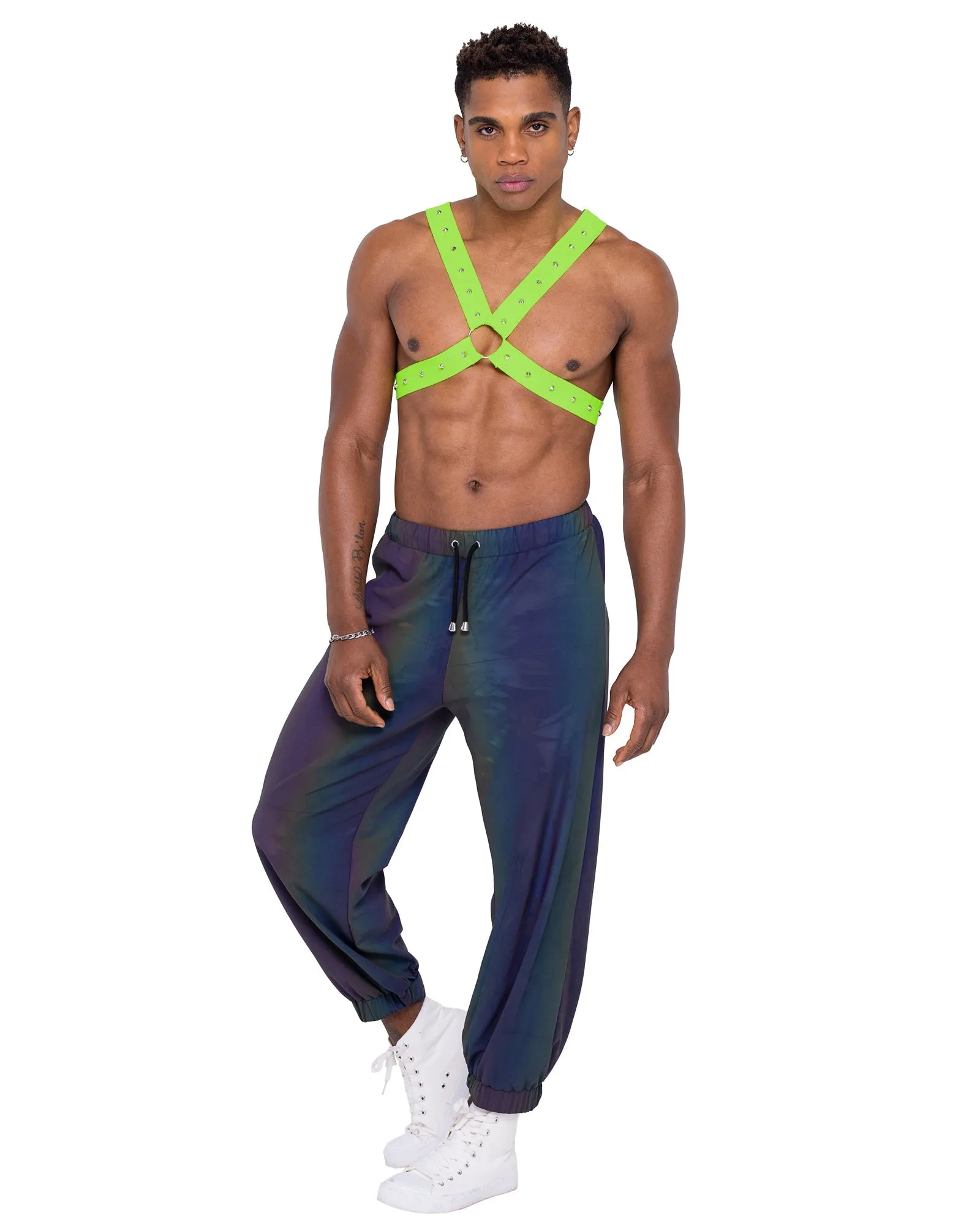 Roma Reflective Unisex Joggers - Rave & Festival Wear