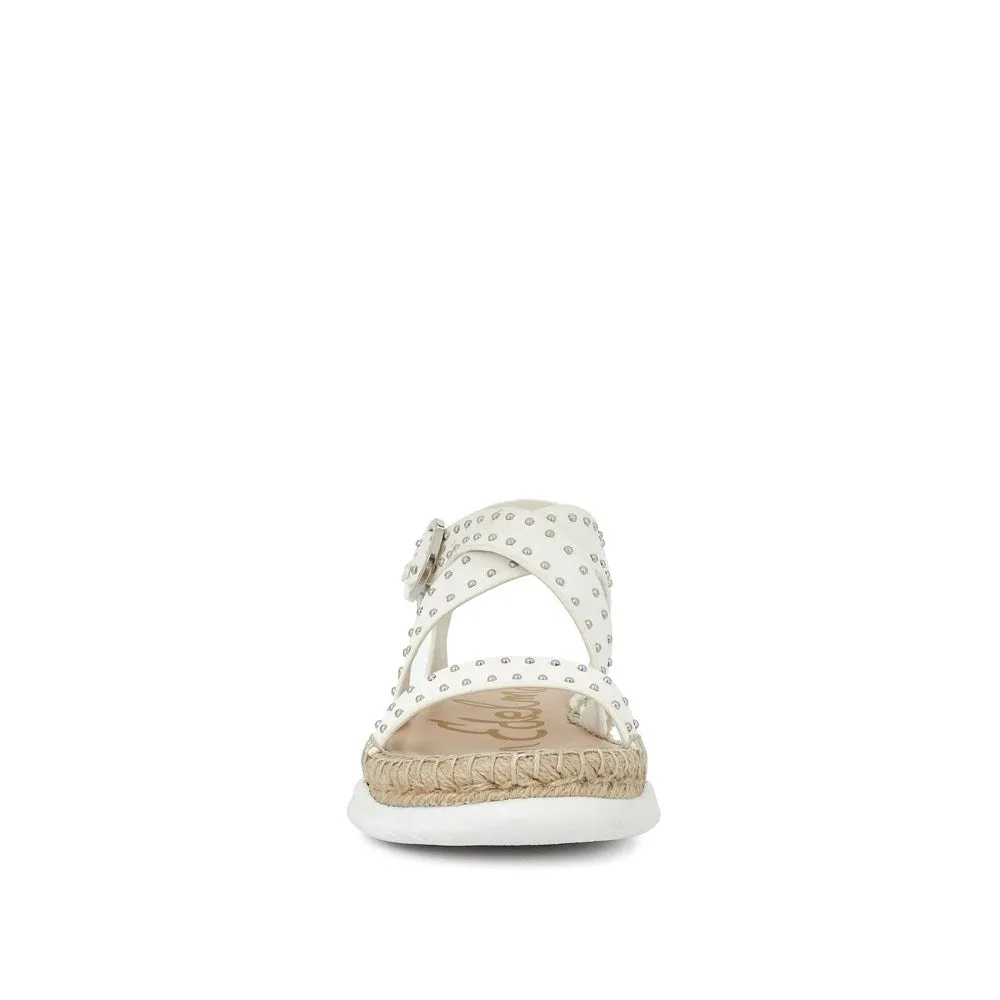 SAM EDELMAN - Janette Sandal in White Leather