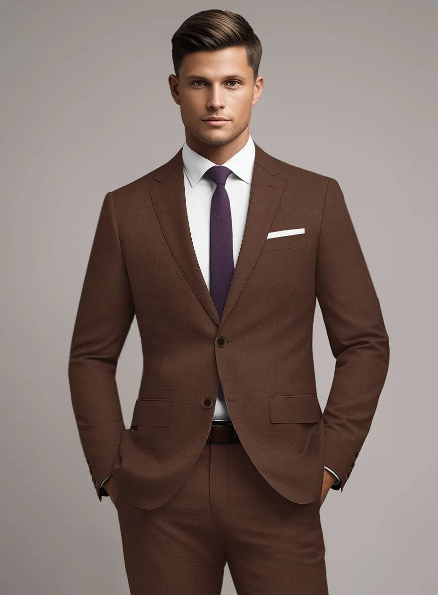 Scabal Brick Brown Wool Jacket