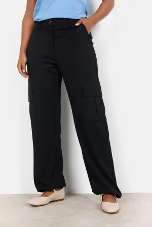 Siham 70 Black Cargo Trousers