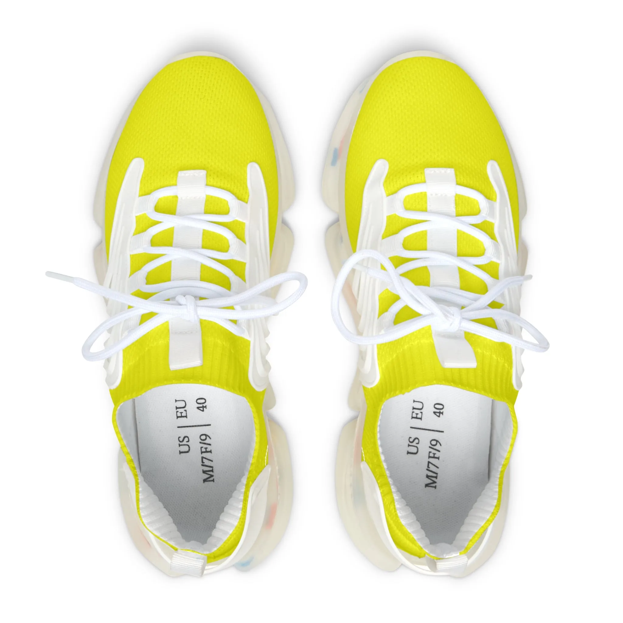 Snooty Fox Art Women's Mesh Sneakers - Neon Yellow