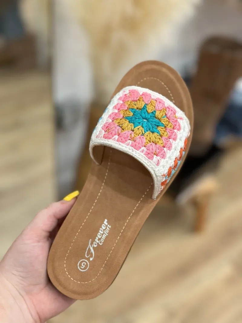 Summer Vibes Crochet Knit Sandals