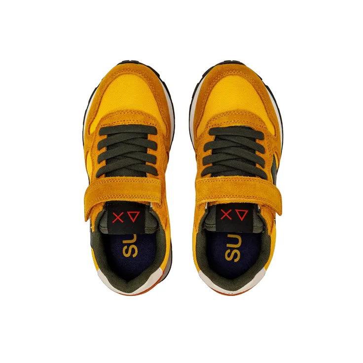 Sun68 scarpa sneakers da ragazzo con laccio elastico e velcro Jaki Solid Z43313K 23 giallo